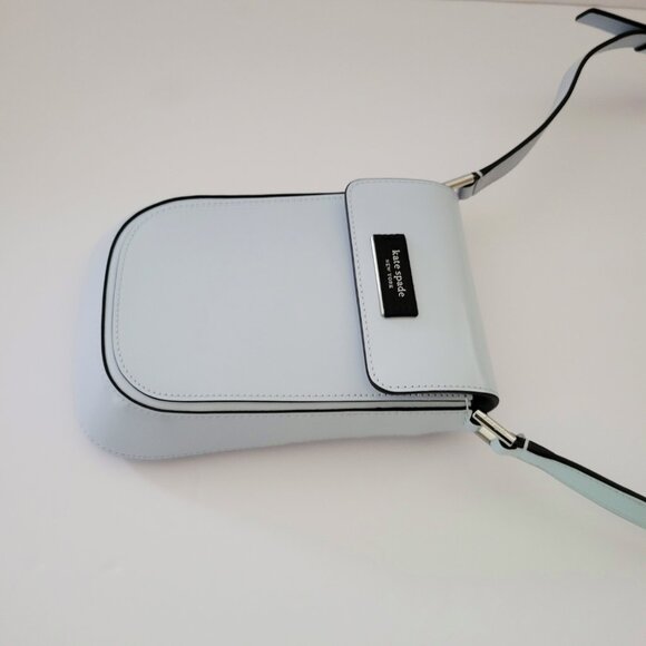 Kate Spade KB771 Sam Icon Spazzolato Leather Flap Phone Crossbody Watercolor - Picture 5 of 6